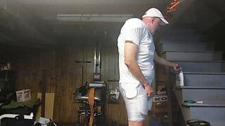 Futbol adam ağırlık odasında mastürbasyon yapıyor