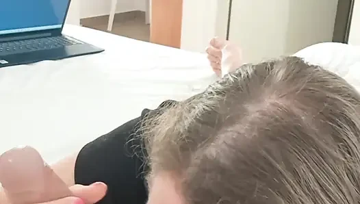 I Suck Him From Soft to 9 Inches, His Cock Is so Big!