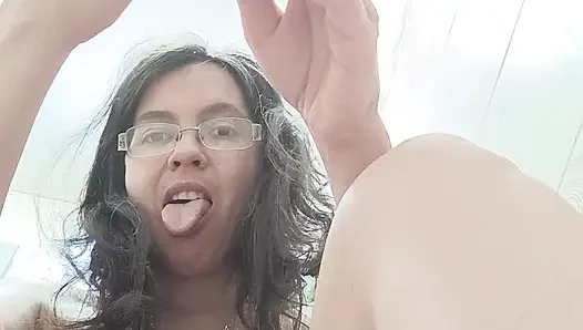 Jessy in bathroom