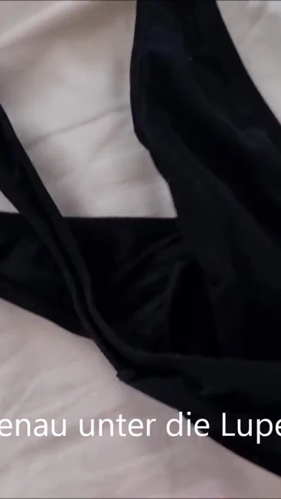 Powerful moment from "Found a stranger's Thong and String in the woods and covered them in my cum"