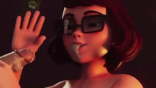 Crazy Horny Velma Give Incredible Blowjob & Facial Cum