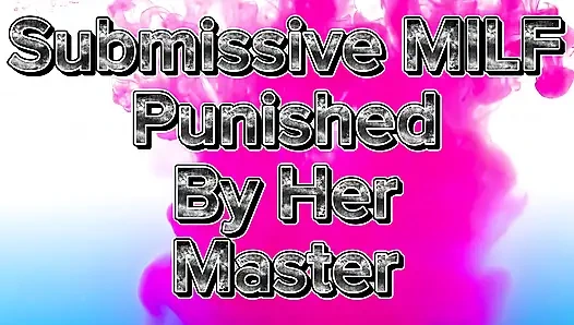 БДСМ милфу толкнул ее господин с большим черным членом