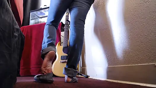 Gray Curly Ballet Flats Shoe Play