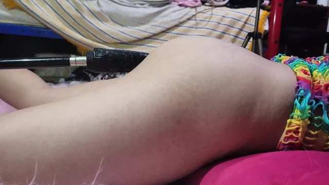 Does It Excite You to See This Huge Dildo Enter Me?