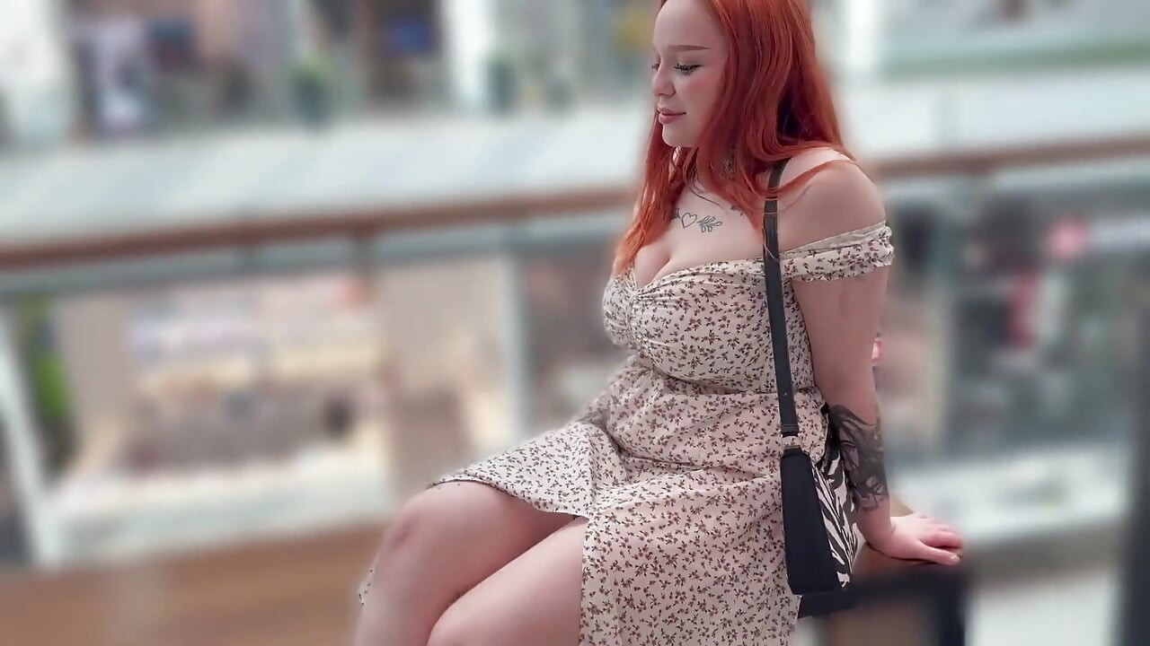 The Bitch Is Dripping Wet in Public and Wants Sex.