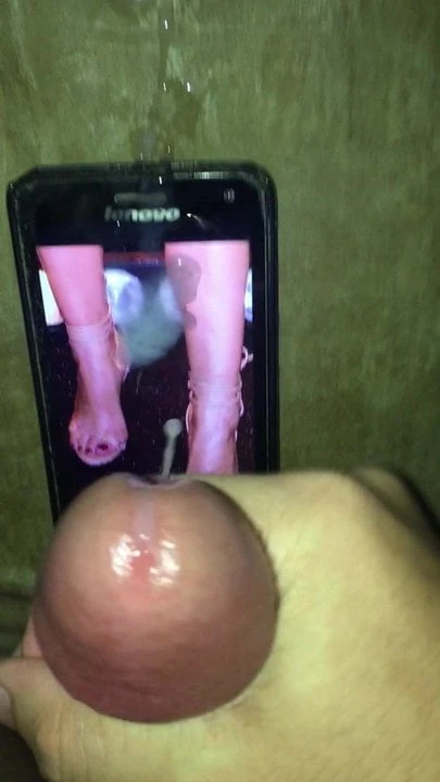 Cum On Olga Kalicka Sexy Feet Red Toe Nails