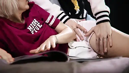 Wild and Kinky Homemade Sex with pegging cum