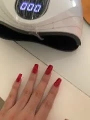 Meine roten Nägel