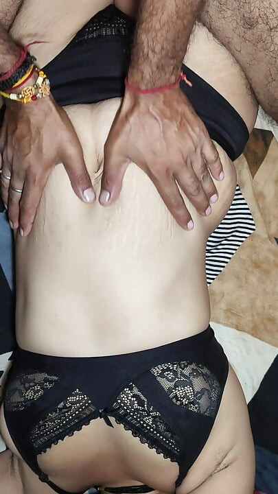 Black bra panties stepsister fucking hard when she wear change dress