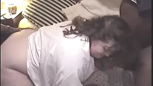 Mature Brunette MILF Pounded Hard by Multiple BBC