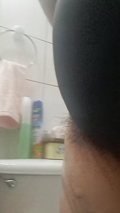 The breast hairs are long and stick out of the panties