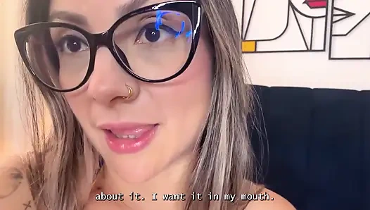 POV Твоя Жена Записывает Горячее Видео Для Тебя Из Кровати - Анал И Дилдо Игра С Субтитрами