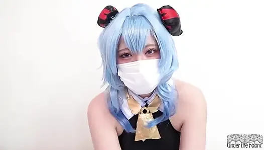 Genshin ganyu cosplay, wajah aduhai yang berani banget!