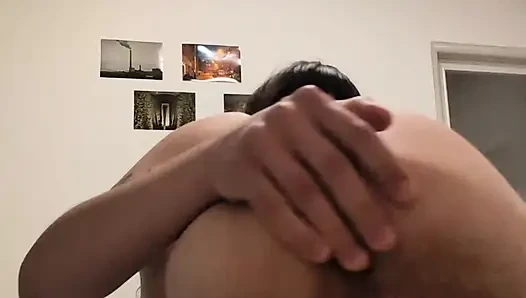 Horny Solo Female Masturbation Fit Teenager Sucking on Natural Tits Fingerting Asshole and Pussy Dirty Talk Shy