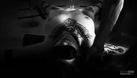Sin trusted me with fire for her BDSM session - Wax play