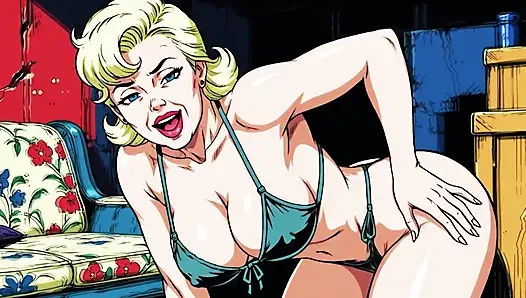 Wanita seksi Ai mengerang dan menggoda