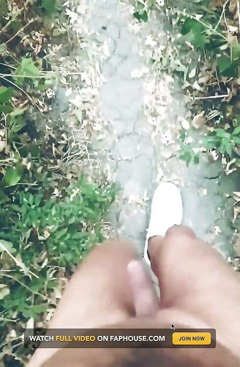 POV Naked Walk in the Woods