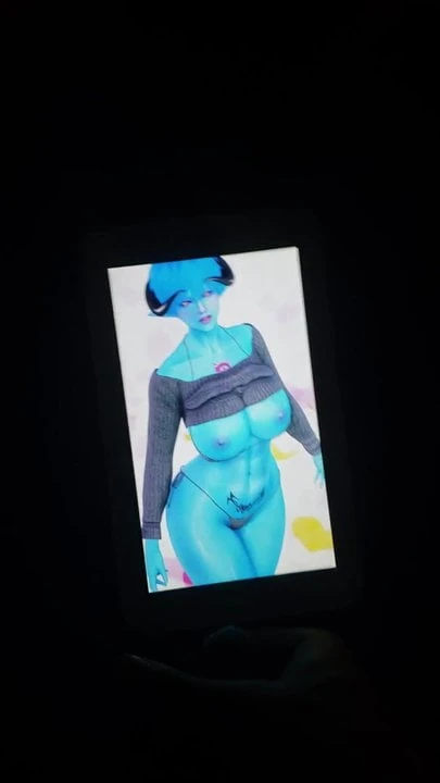 Skyrim Blue demon girl Cum Tribute