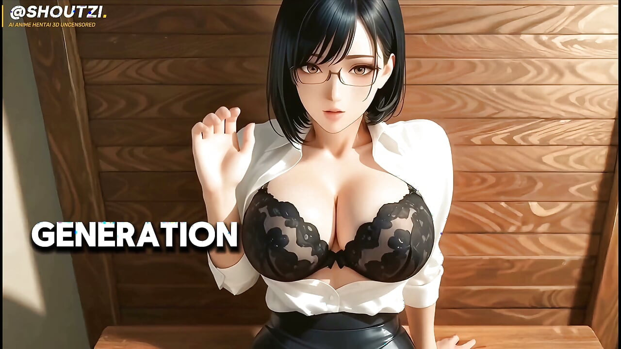 Mei the Hot Office Glasses Slut New Harem Girl Desk Blowjob Cowgirl Doggy Facial 4k120