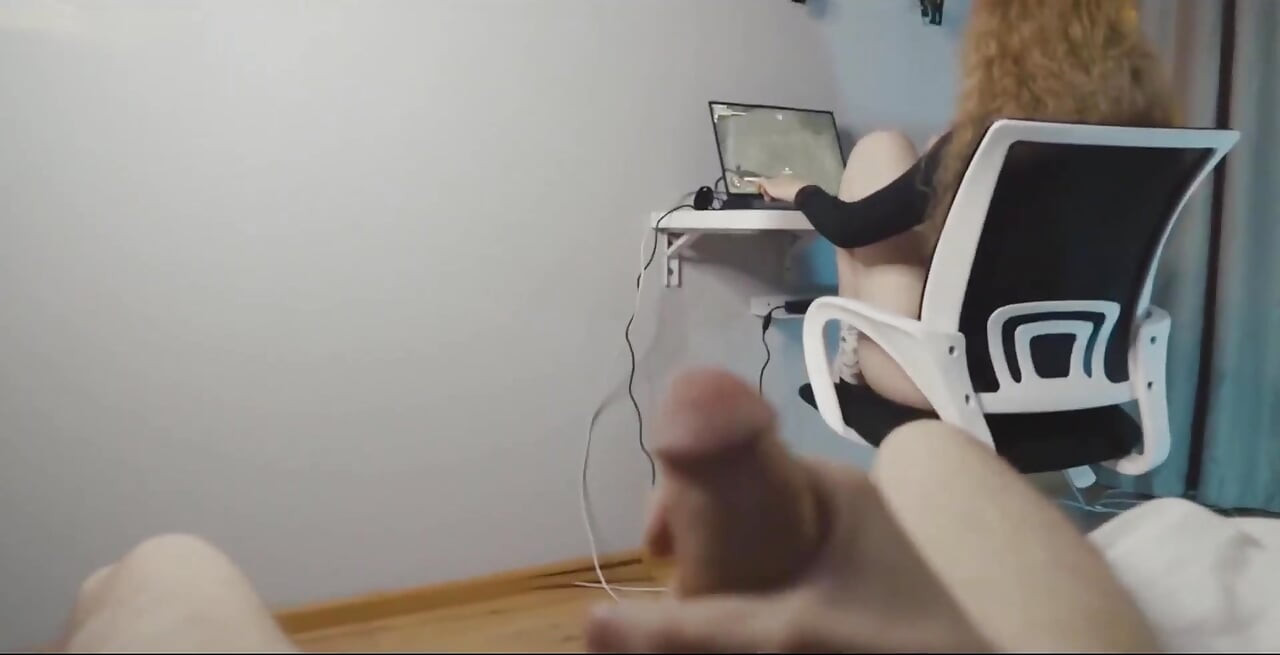 18yo Cute Curly Neighbor - Pussy Lick, Doggy Fuck & Cum in Mouth