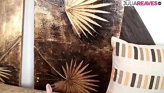 Babe sucks cum off a monster cock after a hard  deep fuck