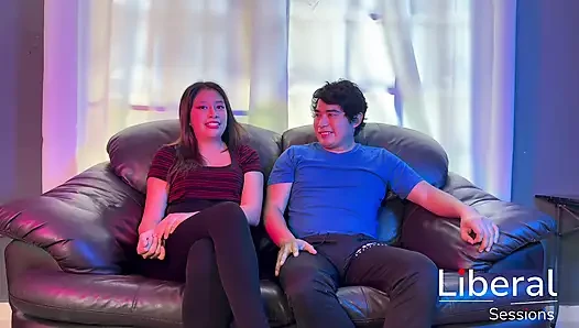 COUPLE OF FRIENDS FULFILL THEIR FANTASY OF HAVING A THREESOME