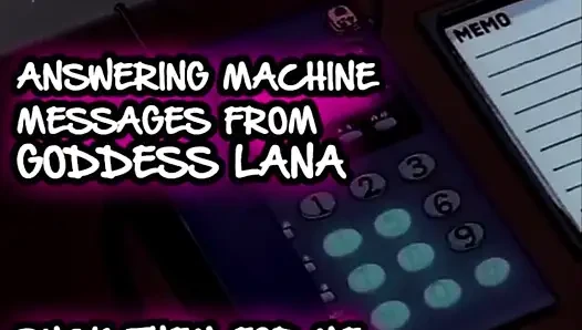 AUDIO ONLY - Antworten auf die Maschine Nachrichten von der göttin Lana lutscht sie alle