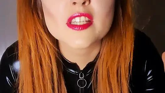 Dominant Humiliation JOI by Latex Mistress in Maleficent Cosplay