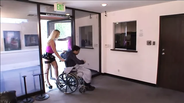 Busty blonde gets ass full of white thick dick
