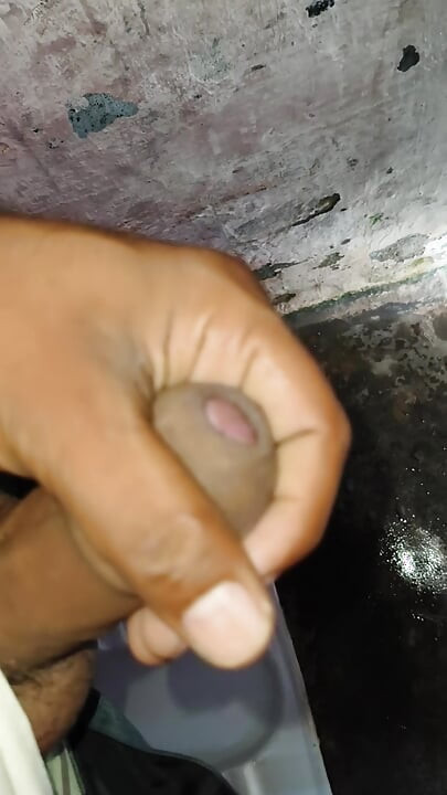 A 22-year-old boy is masturbating with his fist