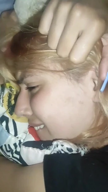 Key moment from "I fuck the small tight pussy of a skinny teen upside down"