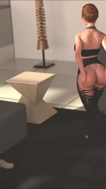 Big Ass Stepmom Leggins Phant Brokes While She Doing Yoga With Stepdaughter Infront Her Stepson | Clip 2