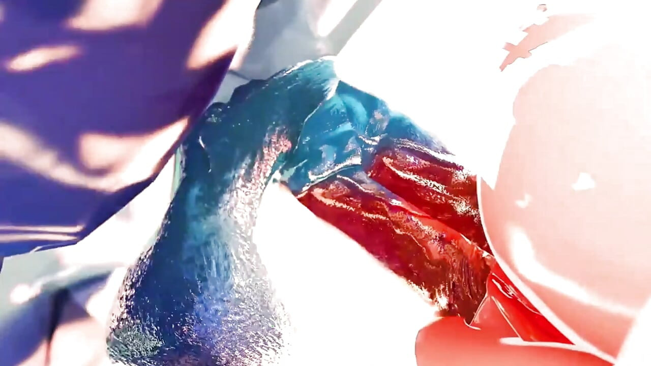 3D seks animacija Eula iz genshin impact