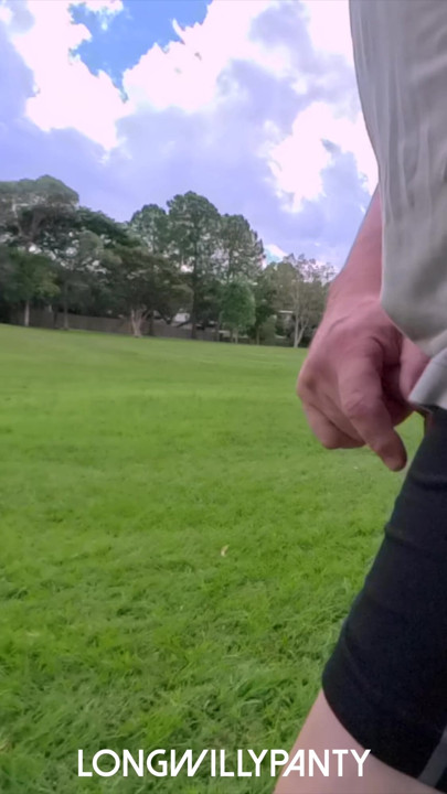 Amateur stright uncut cock in public