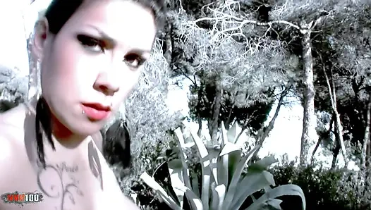 Французская брюнетка Silvana Rodriguez Beach делает минет и трахается в анал с камшотом