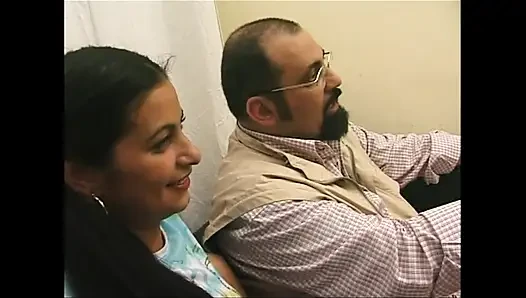 Wonderful Young Vintage Girl with Nice Tits and Hairy Pussy Fucked and C...