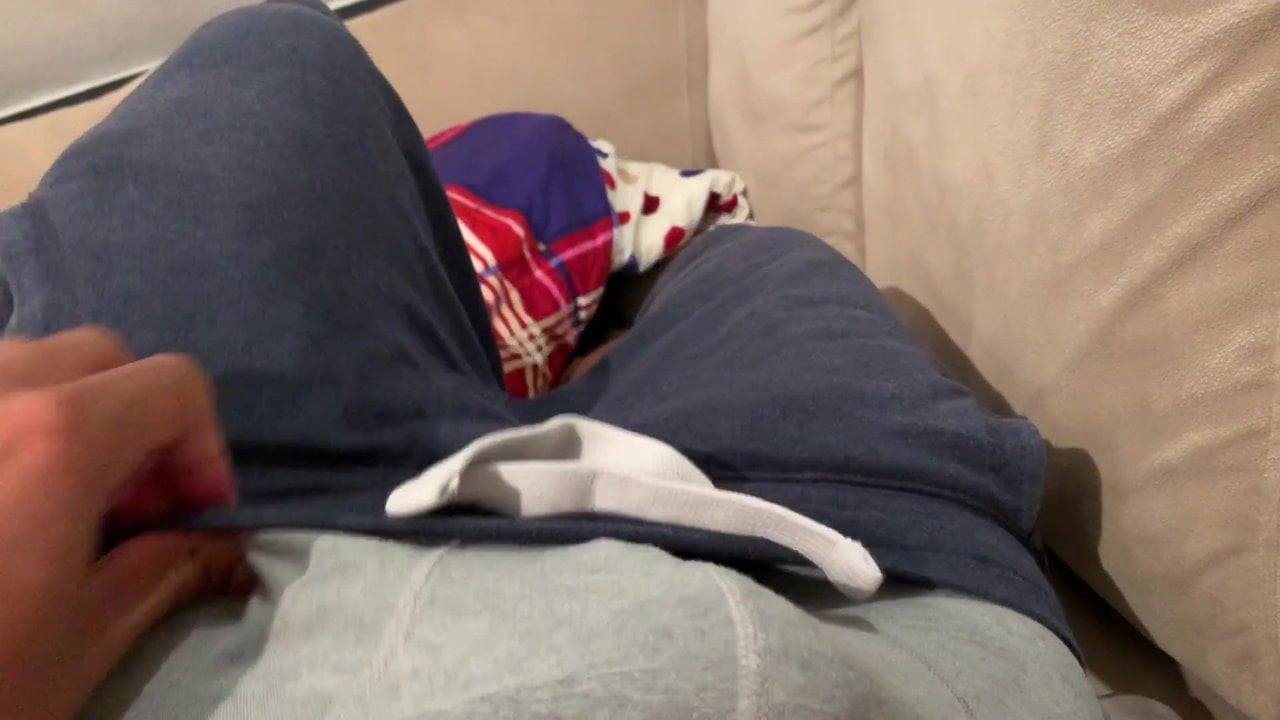 Hard cock in underwear