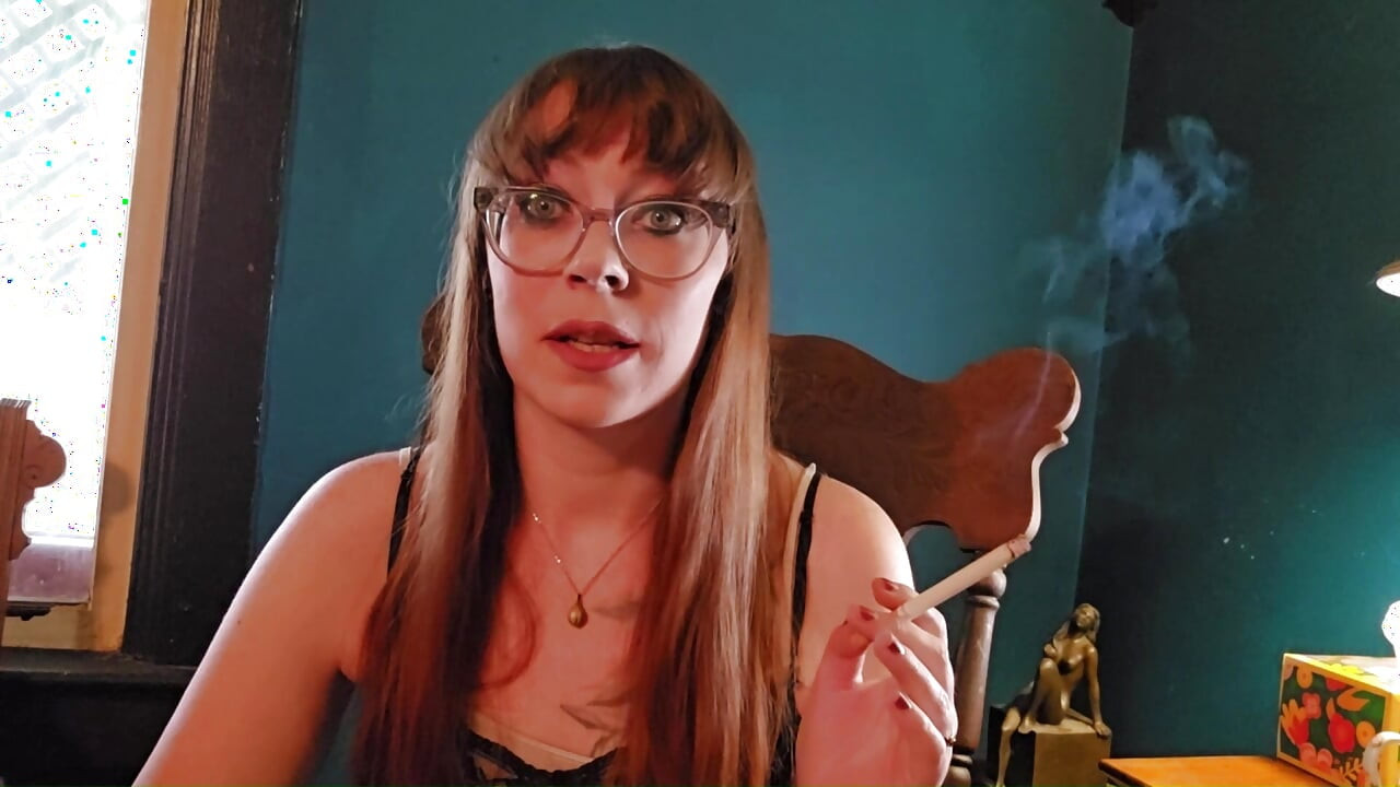Ms Thrope Smokes and tries new brands of cigarettes