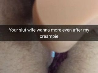 Cheating wife gets breeding creampie, but still wants more sex