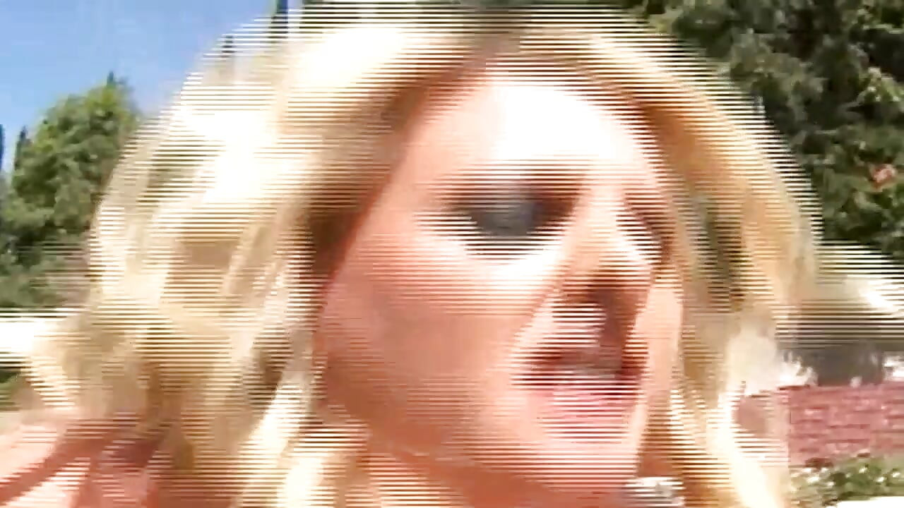 Blonde Chunky MILF with Big Tits Outdoor Fucked by a Big Black Cock