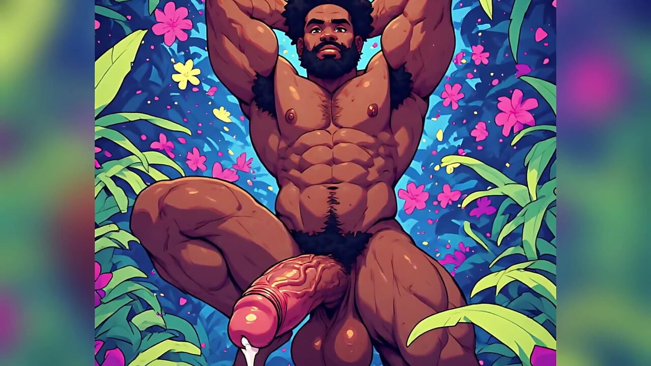Muscle Miehet Cumming Art