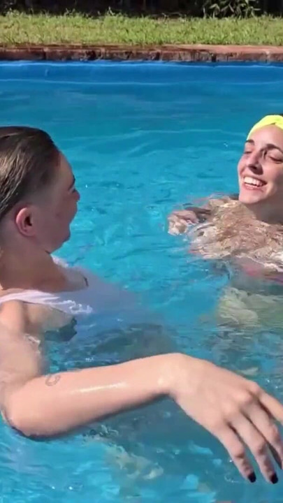 Epic moment from "Two degenerates fuck in the pool while the neighbors see everything. ARGENTINE LESBIAN"