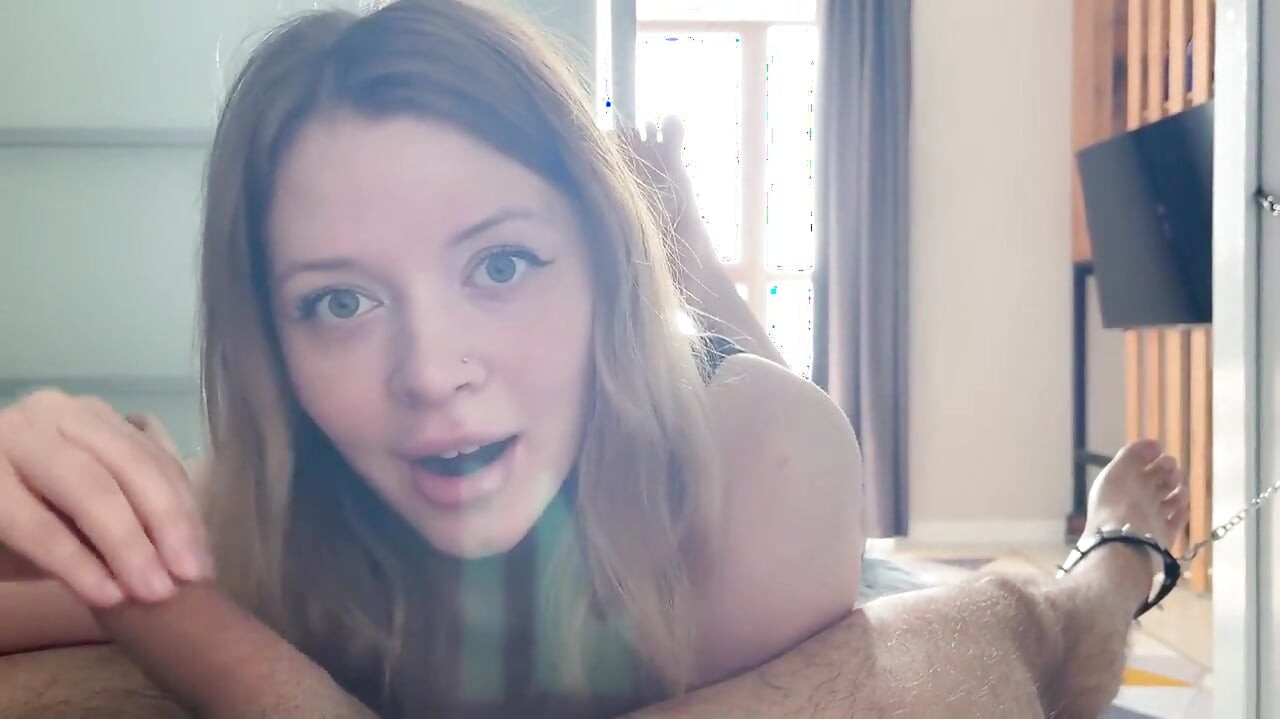 Dominatrix Makes Him Beg: Lost Bet Handjob, Blowjob & Grind