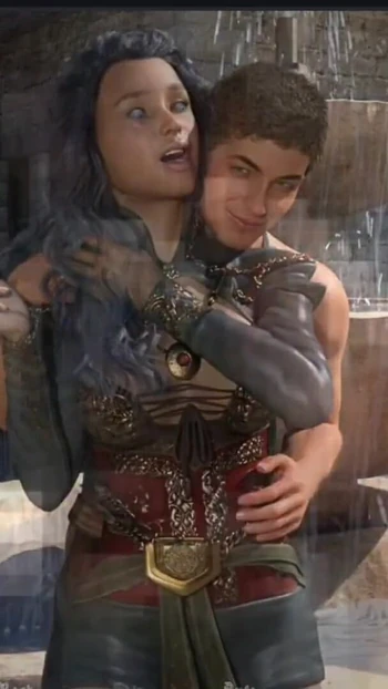Spectacular moment from "Medieval time, big ogre cock fucking sexy young man."