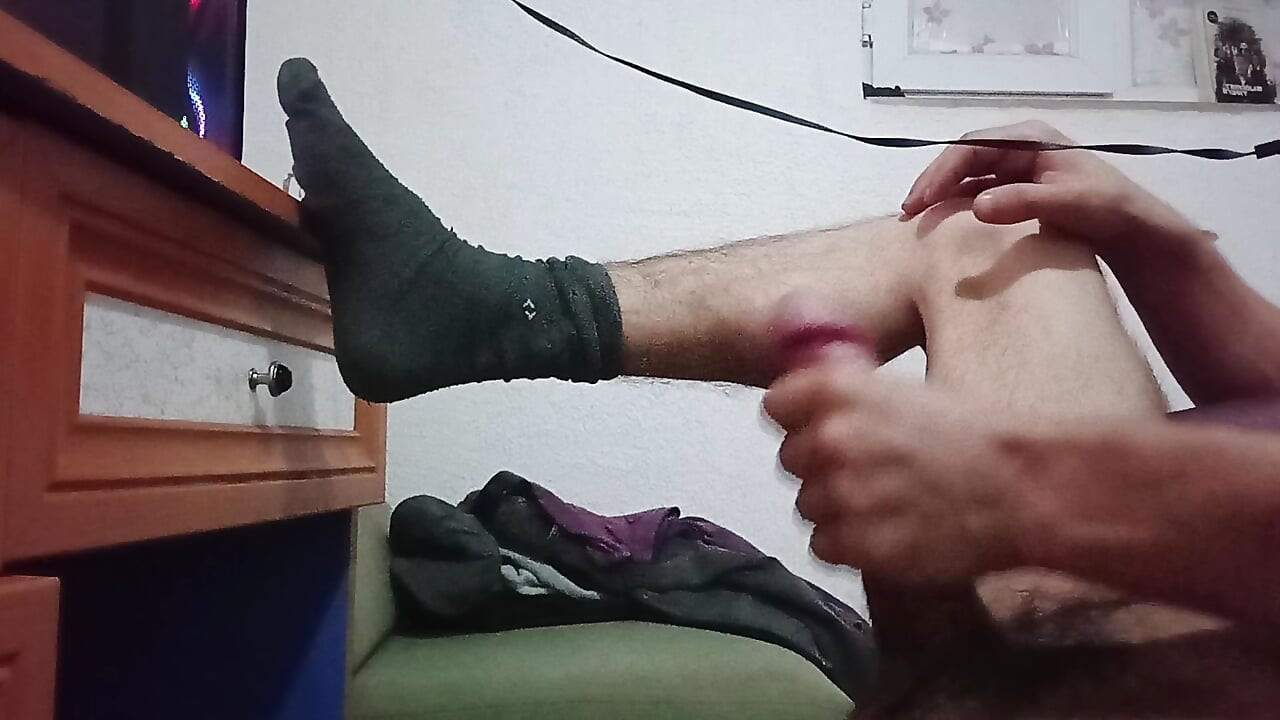 Masturbation and cumshot with hot