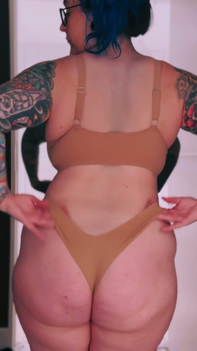 Curvy British MILF Tries On Sexy SHEIN Lingerie Tattooed & Busty PART TWO | Clip 3