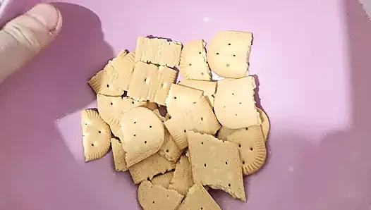 Submissive Eating Treats and Barking