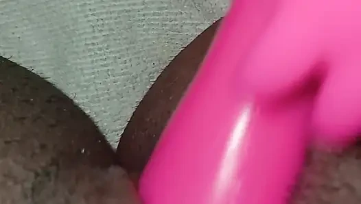 Hairy and creamy Colombian pussy