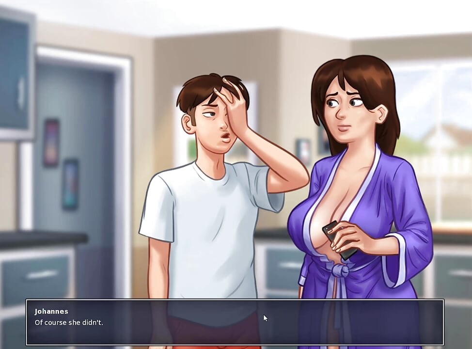 Summertime saga - extra classes are helping big beautifully boobs