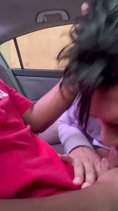 Sucking Straight Buddy in the Car